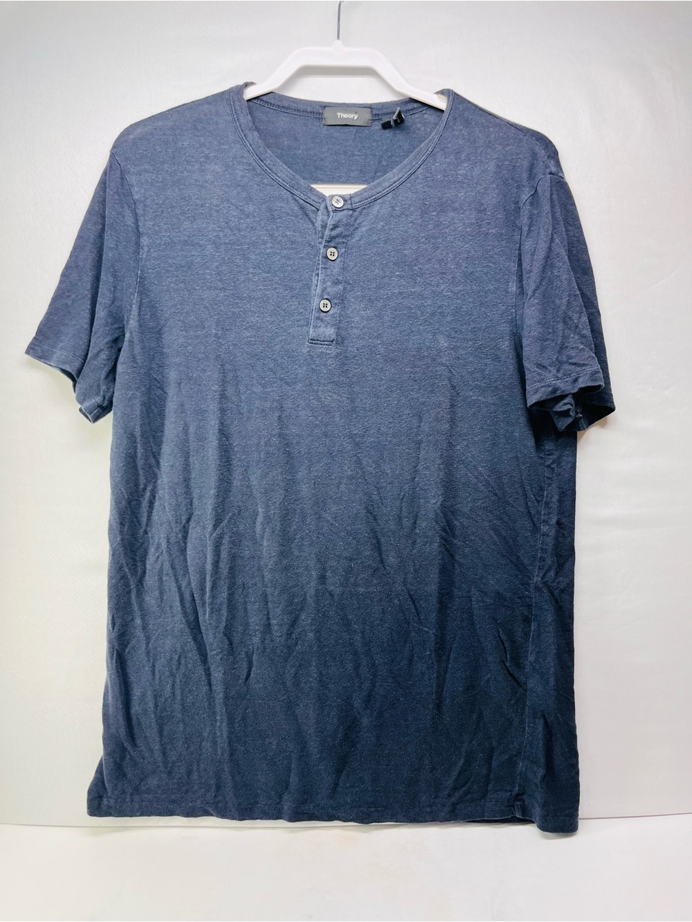 Theory‎ Men’s Navy Short-Sleeve Henley Shirt